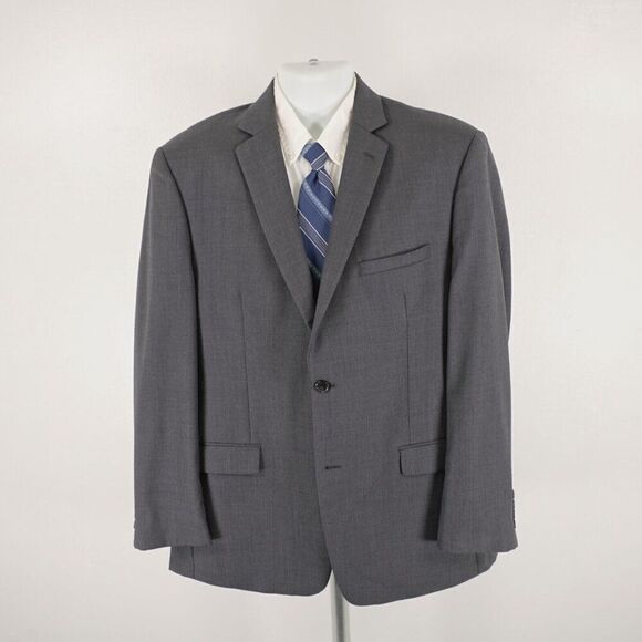 Joseph Abboud Wool Blend Gray 2 Button Blazer 42R - Picture 5 of 13